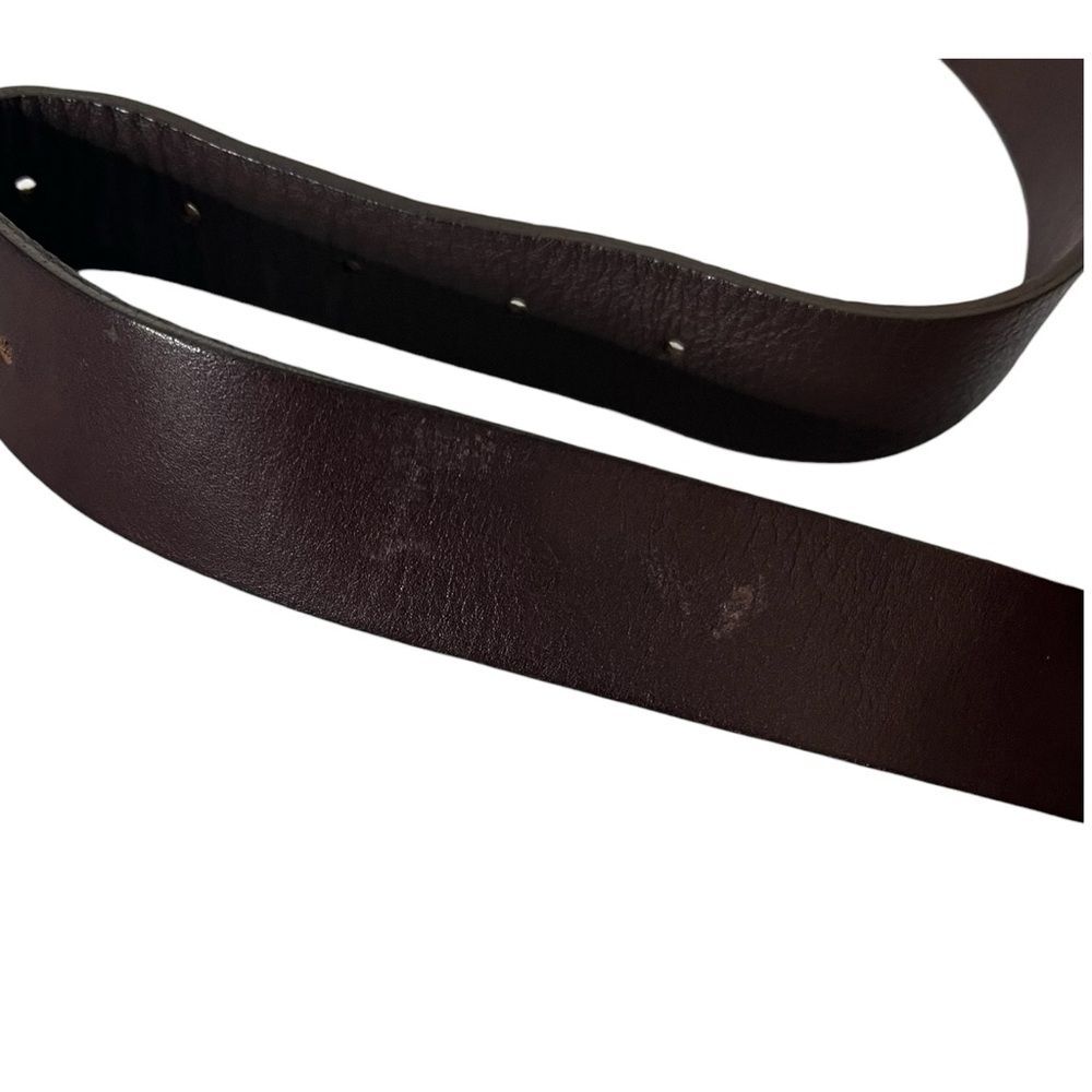 Lanvin Leather Belt Women's XS Brown Gold Tone Buckle Minimalist Classic France - Picture 13 of 15